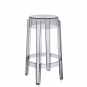Kartell - Charles Ghost Hocker 65 cm | Fumé