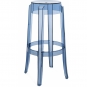 Kartell - Charles Ghost Hocker 75 cm | Pulverblau