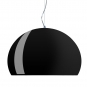 Kartell - FL/Y Pendelleuchte Schwarzdeckend