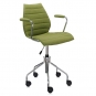 Kartell - Maui Soft Bürostuhl mit Armlehnen Trevira Giftgrün