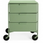 Kartell - Mobil Rollcontainer 3 Schubladen | Mattes Hellgrün