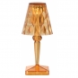 Kartell - Battery Nachttischleuchte Pastellorange