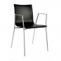 La Palma - Thin S15 Armlehnstuhl Leder Schwarz