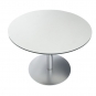 La Palma - Brio Tisch rund 60 cm 37 cm | Laminat Weiß | Schwarz