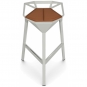 Magis - Cuscini Stool One Sitzkissen Leder Natur