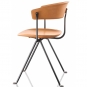 Magis - Officina Stuhl Leder Schwarz | Anthrazitgrau