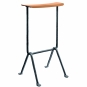 Magis - Officina Barhocker 75cm Leder Natura | Anthrazitgrau