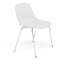 Muuto - Fiber Side Chair Stapelstuhl Weiß | ohne Filzgleiter
