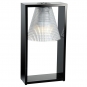 Kartell - Light-Air Tischleuchte Schwarz-Glasklar mit Prägemuster