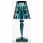 Kartell - Big Battery LED Tischleuchte mit Akku Hellblau