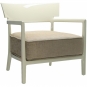 Kartell - Cara Sessel Gestell glänzend Elfenbein / Beige
