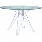 Kartell - Sir Gio Tisch rund Grün / Transparent