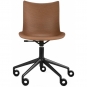 Kartell - P/Wood Drehstuhl Dunkles Holz / Schwarz