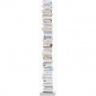 Opinion Ciatti - Original Ptolomeo Bücherregal 215 cm | Weiß / Edelstahl