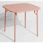 Petite Friture - Week-End Tisch quadratisch mit Lamellen Blush