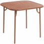 Petite Friture - Week-End Tisch quadratisch mit Lamellen Terracotta