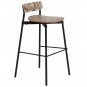 Petite Friture - Fromme Wood Barhocker H75 Schwarz Alpi