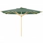 Weishäupl - Klassiker Sonnenschirm 300x400 cm mit Flaschenzug Schilfgrün (58) | ohne Schutzhülle