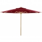 Weishäupl - Klassiker Sonnenschirm Ø400 cm mit Flaschenzug Bordeaux (07) | ohne Schutzhülle