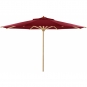 Weishäupl - Klassiker Sonnenschirm Ø500 cm mit Flaschenzug Bordeaux (07) | mit Schutzhülle
