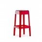 Pedrali - Rubik 580 Barhocker Rot Transparent