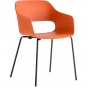 Pedrali - Babila 2735 Armlehnstuhl Outdoor Orange | Schwarz