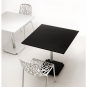 Fast - Tonik / Cross Tisch Indoor 80 x 80 cm | Taupe | Schwarz