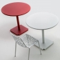 Fast - Tonik / Cross Tisch Outdoor 70 x 70 cm | Metallgrau | Taupe