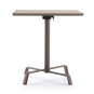 Fast - Tonik / Elica Tisch Ø 80 cm | Taupe | Metallgrau