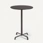 Fast - Tonik / Elica Stehtisch Ø 60 cm | Taupe | Metallgrau