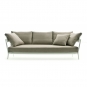 Fast - Aikana 3-Sitzer-Sofa Ohne Armlehnen | Weiß | Solids Taupe