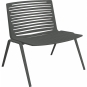 Fast - Zebra Loungesessel Metallgrau