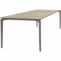 Fast - AllSize Tisch mit Platte aus Feinsteinzeug, Hazel 300x100 cm | Taupe