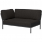 Houe - Level Lounge Sofa-Element Links Dunkelgrau Sooty Grey (Natte)