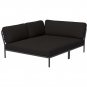 Houe - Level Lounge Cozy Sofa-Element Links Dunkelgrau Char (Heritage)