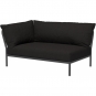 Houe - Level 2 Lounge Sofa-Element Links Dunkelgrau Char (Heritage)