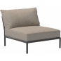 Houe - Level 2 Mittelelement / Lounge Sessel Dunkelgrau Ash (Heritage)