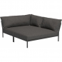Houe - Level 2 Lounge Cozy Sofa-Element Rechts Dunkelgrau Dark Grey (Basic)