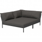 Houe - Level 2 Lounge Cozy Sofa-Element Links Dunkelgrau Dark Grey (Basic)