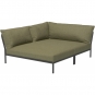 Houe - Level 2 Lounge Cozy Sofa-Element Links Dunkelgrau Leaf (Heritage)