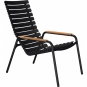 Houe - ReCLIPS Lounge Stuhl mit Bambuslehne Schwarz