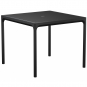 Houe - Four Outdoor Tisch 90x90 mit Sonnenschirmloch Schwarz