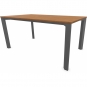 Stern - Penta Tisch 160x90 cm | Aluminium graphit | Teak