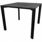 Stern - Penta Tisch 90x90 cm | Aluminium schwarz matt | Slate