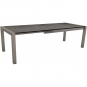 Stern - Standard Ausziehtisch 174/254x90 cm Aluminium graphit | Zement