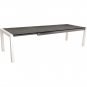 Stern - Standard Ausziehtisch 214/294x100 cm Aluminium weiß | Zement