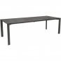Stern - Penta Ausziehtisch 200/250x100 cm Aluminium graphit | Metallic grau