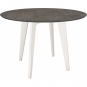 Stern - Tisch rund Ø 110 cm | Aluminium weiß | Metallic grau