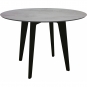 Stern - Tisch rund Ø 110 cm | Aluminium schwarz matt | Zement hell