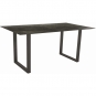 Stern - Kufentisch 160x90 cm | Aluminium anthrazit | Dark Marble